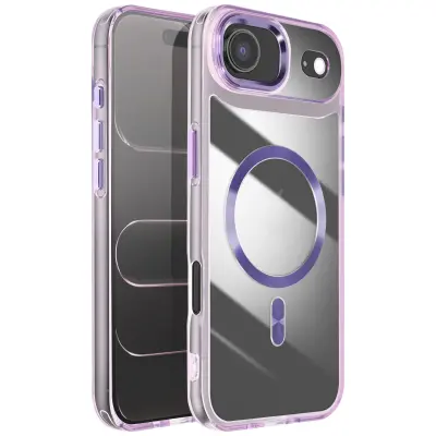 Ohišje za iPhone Air Collection Crystal Color Združljivo z MagSafe, Vijolična