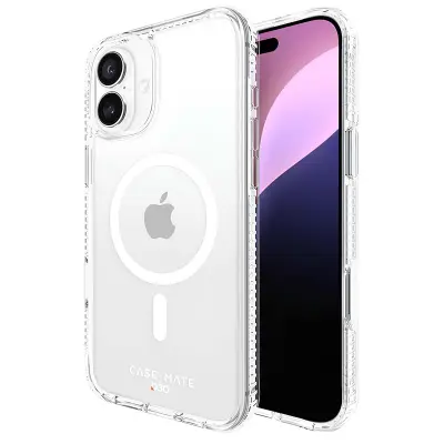 CASE MATE, Ovitek Tough D3O MagSafe za iPhone 16 Plus z magnetnim pritrdilnim elementom, Prozorno