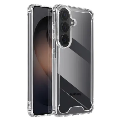 Ovitek za Galaxy S26 z ojačanimi vogali, trdim hrbtiščem, odporen na udarce, Prozorno