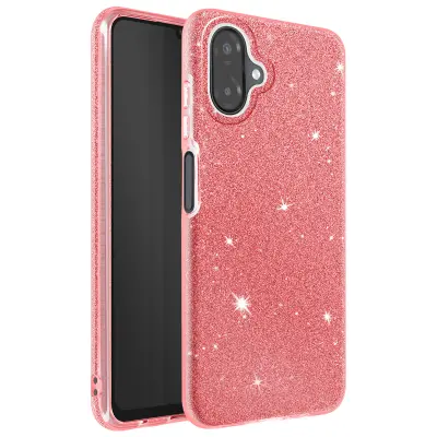 Ovitek za Galaxy A07, dvomaterialna zasnova in bleščeč zaključek, Rdeča