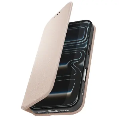 Folio etui za iPhone 17 Pro z držalom za kartice in funkcijo stojala, Zlata