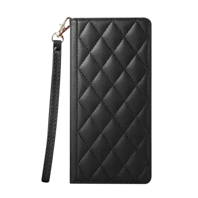 RFID denarnica ovitek za Galaxy S26 z video stojalom in snemljivim zapestnim trakom, Črna