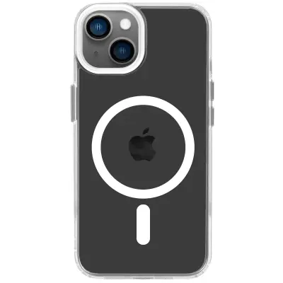 PURO, Ovitek za iPhone 14 Plus model LiteMag združljiv z MagSafe, Prozorno