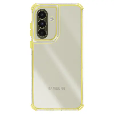 Ovitek za Galaxy A36, ojačan, dvomaterialna zasnova, teksturiran, nedrseč, Rumena