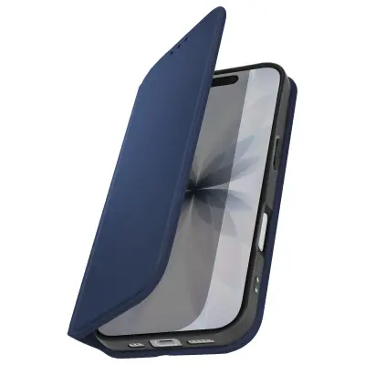 Folio etui za iPhone 17 z držalom za kartice in funkcijo stojala, Modra noč