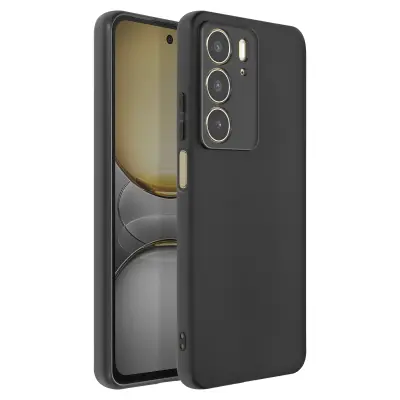 Ovitek za Redmi 12C, odporen na udarce, z vrtljivim magnetnim obročkom, Črna