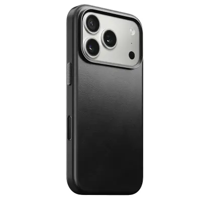 Nomad, Ovitek za iPhone 17 Pro MagSafe iz tradicionalnega usnja Horween, odporen na udarce, Črna