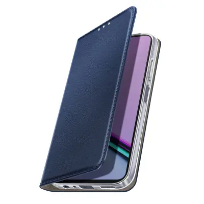 Folio etui za Realme Note 60 z držalom za kartice in funkcijo stojala za video, Modra noč