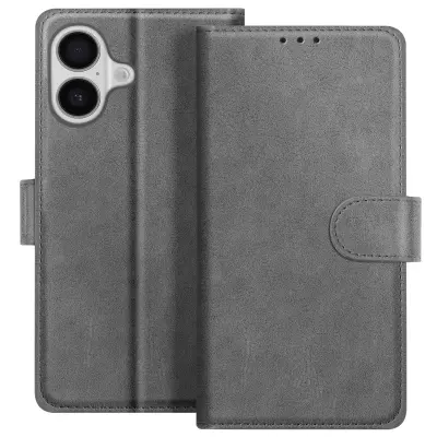 Denarnica za iPhone 17 serije Chesterfield s funkcijo stojala, Siva