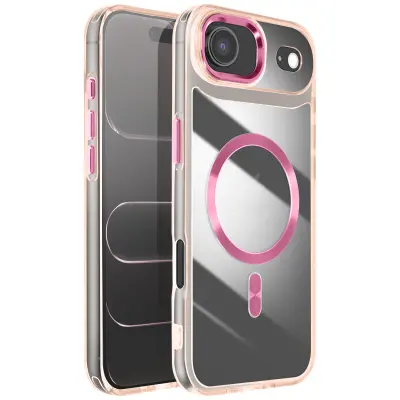 Ohišje za iPhone Air Collection Crystal Color Združljivo z MagSafe, Šampanjec roza