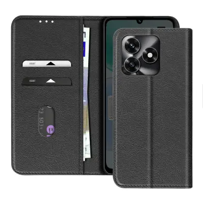 Denarnica za Honor X5c Plus 4G serije Chesterfield z video podporo, Črna