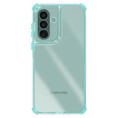 Ovitek za Galaxy A56, ojačan, dvomaterialna zasnova, teksturiran, nedrseč, Turkizna