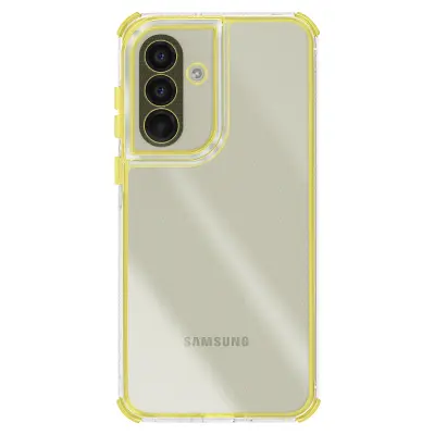 Ovitek za Galaxy A56, ojačan, dvomaterialna zasnova, teksturiran, nedrseč, Rumena