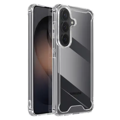 Ovitek za Galaxy S26 Plus z ojačanimi vogali, trdim hrbtiščem, odporen na udarce, Prozorno