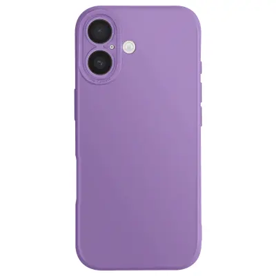 Ovitek za iPhone 17 iz mehkega silikona z ojačitvijo bloka kamere, Vijolična