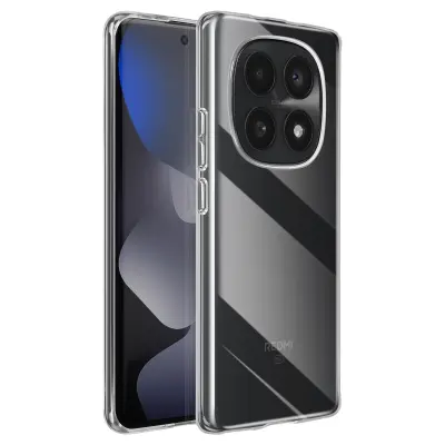 Ovitek za Redmi Note 15 5G / 4G iz ultra tankega mehkega silikona, odporen na udarce, Prozorno