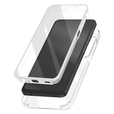 Popoln ovitek za Galaxy A07 360° zaščita iz silikona, Prozorno