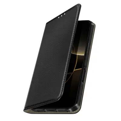 Folio etui za iPhone 17 Pro z držalom za kartice in funkcijo stojala za video, Črna