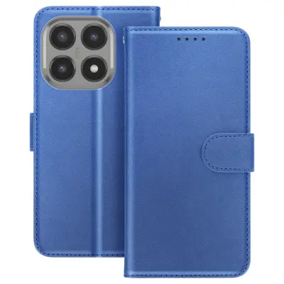 Preklopna torbica za Xiaomi 15T, imitacija usnja, z držalom za kartice in funkcijo stojala, Kraljevsko modra