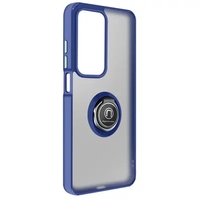 Ovitek za Oppo A5 z obročastim stojalom in magnetno pritrditvijo, Modra