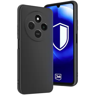 3mk, Ohišje za Redmi 14C Finition Mate Souple Antichoc, Črna