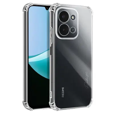 Ovitek za Xiaomi Redmi 15C, zaščita pred udarci z ojačanimi vogali, Prozorno