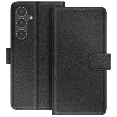 Denarnica za Galaxy S25 FE serije Chesterfield s funkcijo stojala, Črna