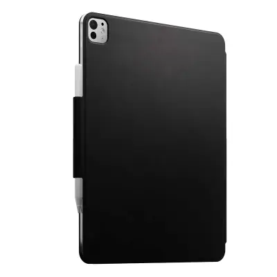 Nomad, Folio etui za iPad Pro 13" (M4 / M5) iz usnja s stojalom, Črna