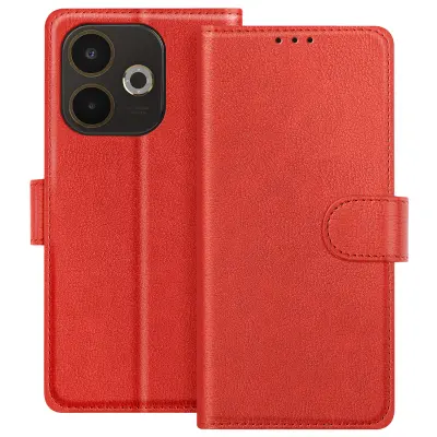 Denarnica za Oppo A5 Pro serije Chesterfield s funkcijo stojala, Rdeča