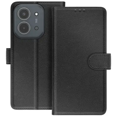 Denarnica za Redmi 15C serije Chesterfield s funkcijo stojala, Črna