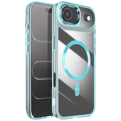 Ohišje za iPhone Air Collection Crystal Color Združljivo z MagSafe, Turkizna