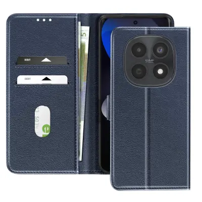 Denarnica etui Xiaomi Redmi Note 15 4G / 5G Serija Chesterfield Funkcija stojala, Modra noč