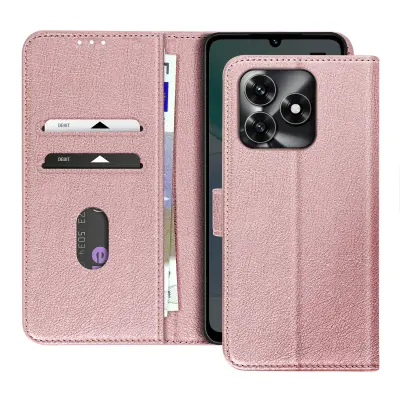 Denarnica za Honor X5c Plus 4G serije Chesterfield z video podporo, Roza