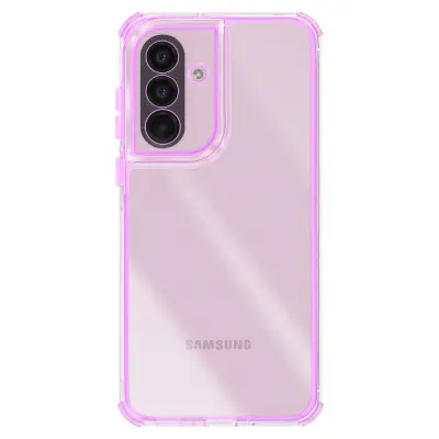 Ovitek za Galaxy A56, ojačan, dvomaterialna zasnova, teksturiran, nedrseč, Vijolična