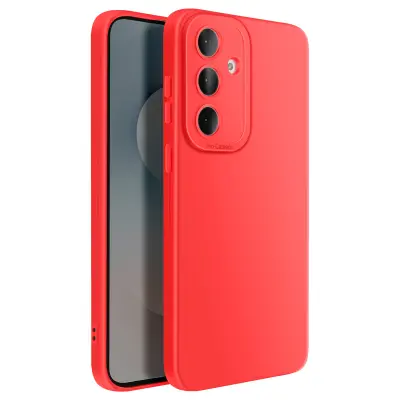 Silikonsko mehko ohišje za Galaxy S25 FE z ojačitvijo za blok kamere, Rdeča