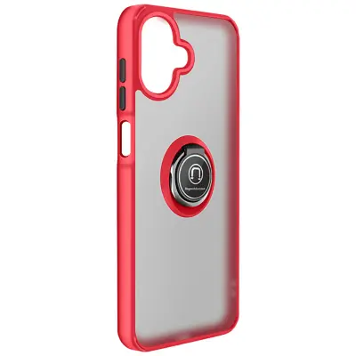 Ovitek za Galaxy A07 z obročastim stojalom in magnetno pritrditvijo, Rdeča