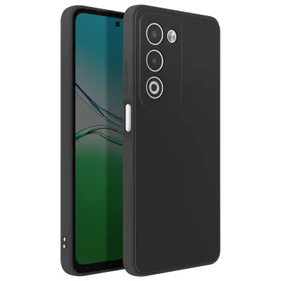 Ultra tanek silikonski ovitek za Oppo A5 proti prstnim odtisom, Črna