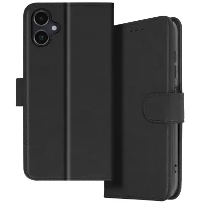 Denarnica etui za Galaxy A06 serijo Chesterfield s funkcijo stojala, Črna