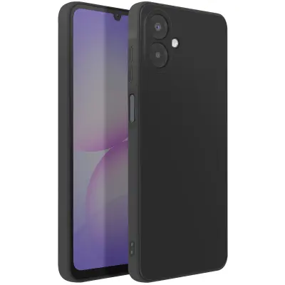 Ovitek za Galaxy A07 iz mehkega silikona, odporen na udarce in oleofoben, Črna