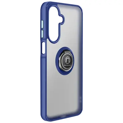 Ovitek za Galaxy A17 z obročastim stojalom in magnetno pritrditvijo, Modra