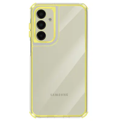 Ovitek za Galaxy A16, ojačan, dvomaterialna zasnova, teksturiran, nedrseč, Rumena