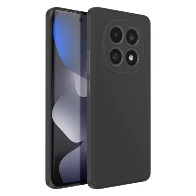 Ovitek za Redmi Note 15 5G / 4G iz mehkega silikona, odporen na udarce, oleofoben, Črna