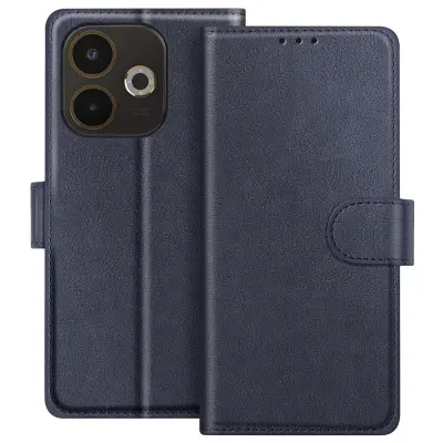 Denarnica za Oppo A5 Pro serije Chesterfield s funkcijo stojala, Modra noč