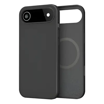MW, Ohišje za iPhone Air MagSafe iz silikona, odporno na udarce, oleofobno, Črna