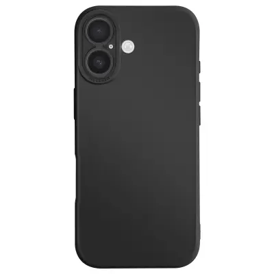 Ovitek za iPhone 17 iz mehkega silikona z ojačitvijo bloka kamere, Črna