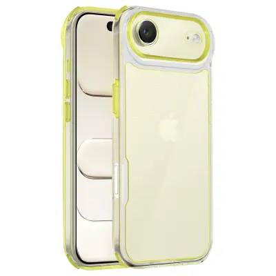 Ovitek za iPhone Air, ojačan, dvomaterialni, teksturiran, nedrseč, Rumena