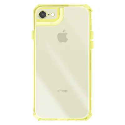 Ovitek za iPhone 7 / 8 / SE 2022, dvomaterialna zasnova, teksturiran, nedrseč, Rumena