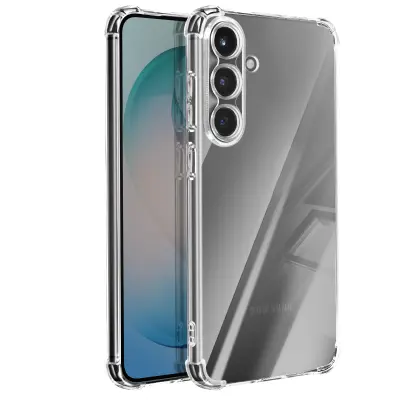 Ovitek za Galaxy S26 Plus iz mehkega silikona z ojačanimi vogali, Prozorno