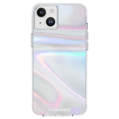 CASE MATE, Ohišje za iPhone 14 Plus Soap Bubble s holografskim bleščečim učinkom, Prozorno