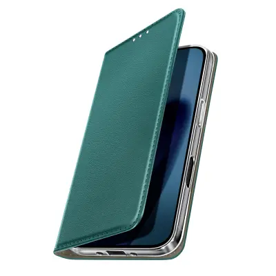 Folio etui za iPhone 17 Air z držalom za kartice in funkcijo stojala za video, Temno zelena